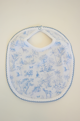 Baby Boy Toile de Jouy Bib