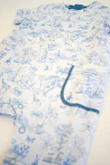 Baby Boy Toile de Jouy Pyjama Short