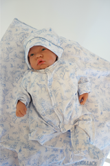 Baby Boy Toile de Jouy Pyjama