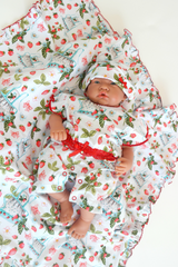 Strawberry Baby Girl Hat