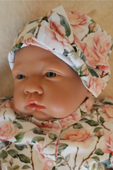 Rose baby hat