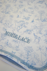 Baby Boy Toile de Jouy Blanket