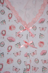 Vintage Pink Women nightdress