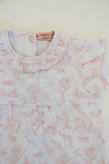 Baby Girl Toile de Jouy Short