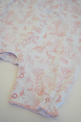 Baby Girl Toile de Jouy Short