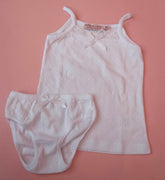 Vintage white underwear set