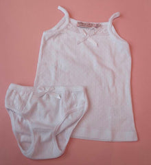 Vintage white underwear set