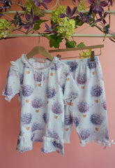 Bloemenballon 2-delige pyjama kniebroek