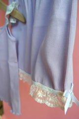 All over purple short set