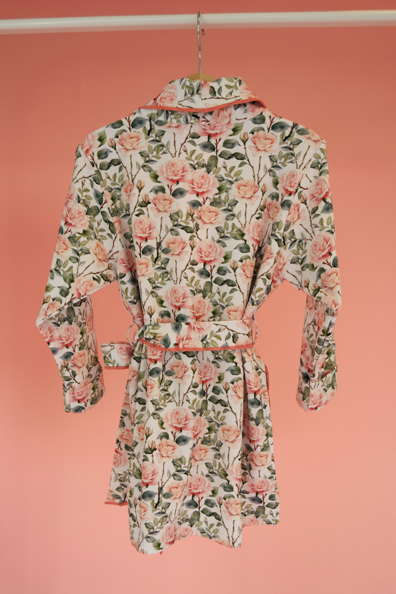 Rose Bathrobe Girl