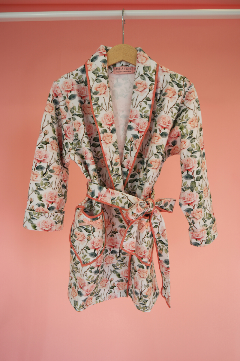 Rose Bathrobe Girl