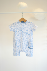 Baby Boy Toile de Jouy Pyjama Short