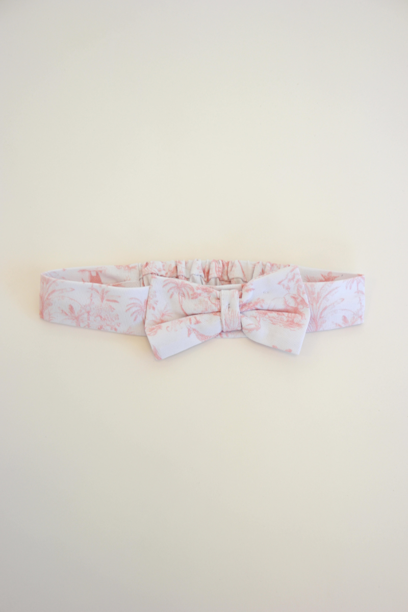 Baby Girl Toile de Jouy Headband