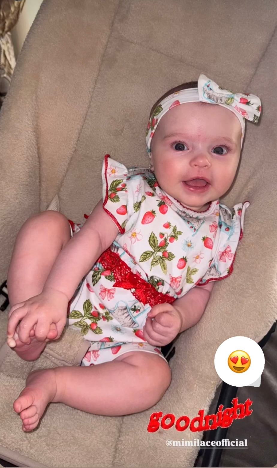 Strawberry Baby Girl Pyjama