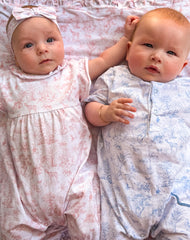 Baby Boy Toile de Jouy Pyjama Short