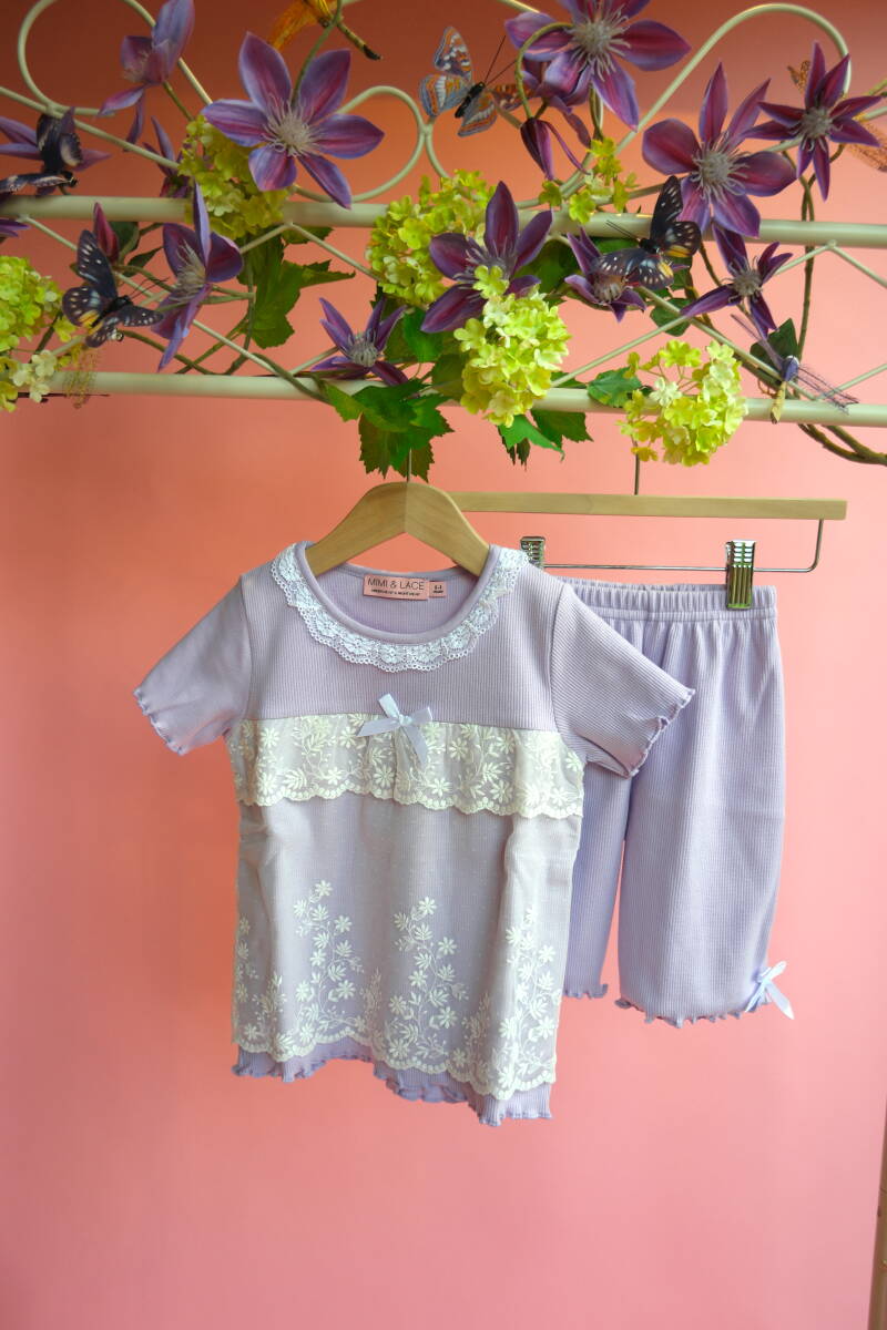 Purple rib and Lace