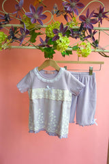 Purple rib and Lace