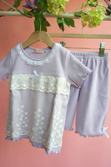 Purple rib and Lace